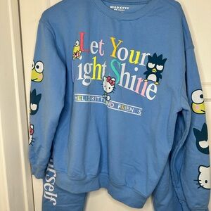 Hello Kitty Blue Graphic Sweatshirt and joggers